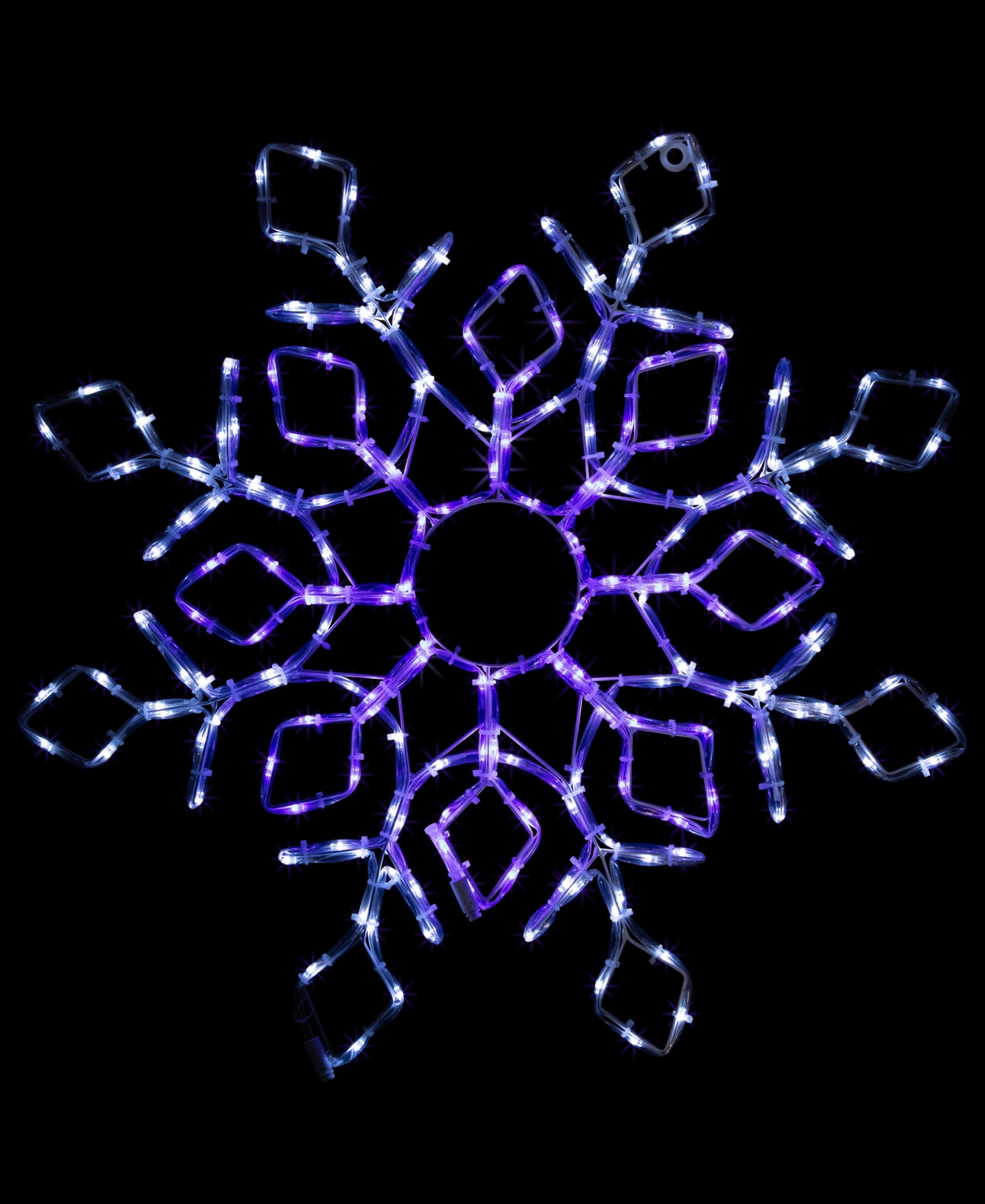 Northlight 23" Lighted Snowflake Window Silhouette Christmas Decoration In White