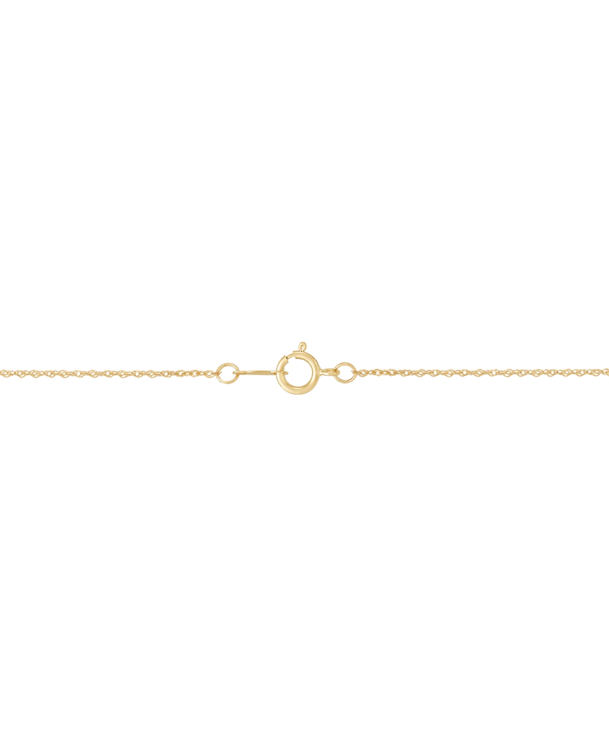 Macy's Polished Cross Pendant Necklace In 10k Yellow Gold In Gold