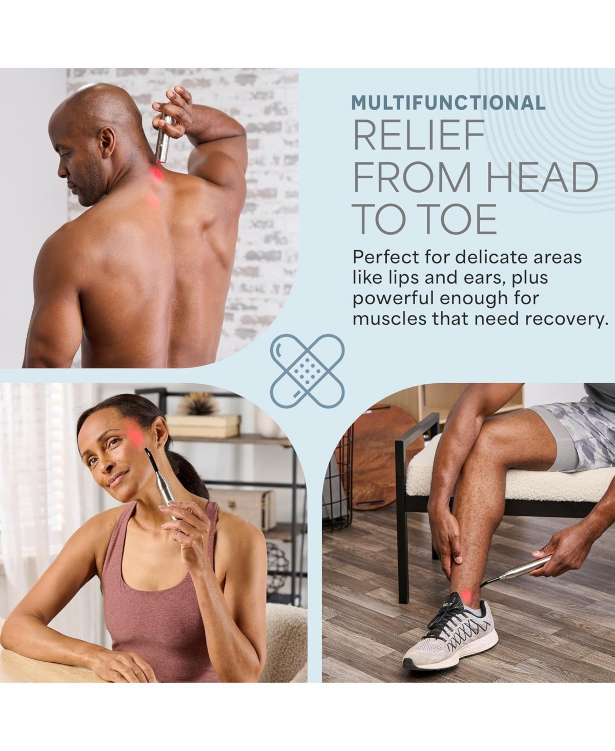 Lifepro Infrared & Red Light Therapy Device – 3 Wavelength Near Infrared Light for Joint, Muscle & Face Pain Relief – Compact, Portable Design for Bod