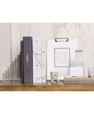 RUSSELL+HAZEL Acryl Ladestation – Für Handy, Tablet, Kopfhörer, 20,3x10,2x12,7 Cm, Schreibtischorganizer