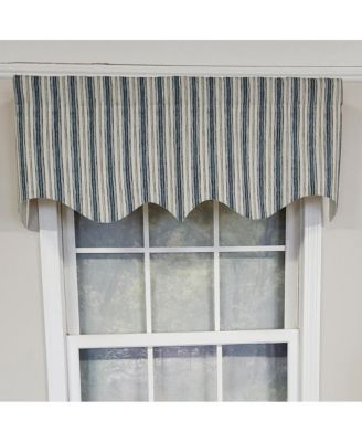 Luxurious Modern Design Classic Brunswick Stripe Regal Style Window Valance