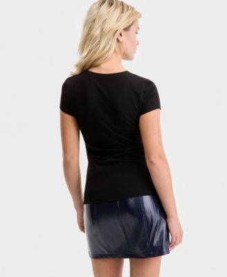 Women's Passion Blue Triangle Graphic T-Shirt