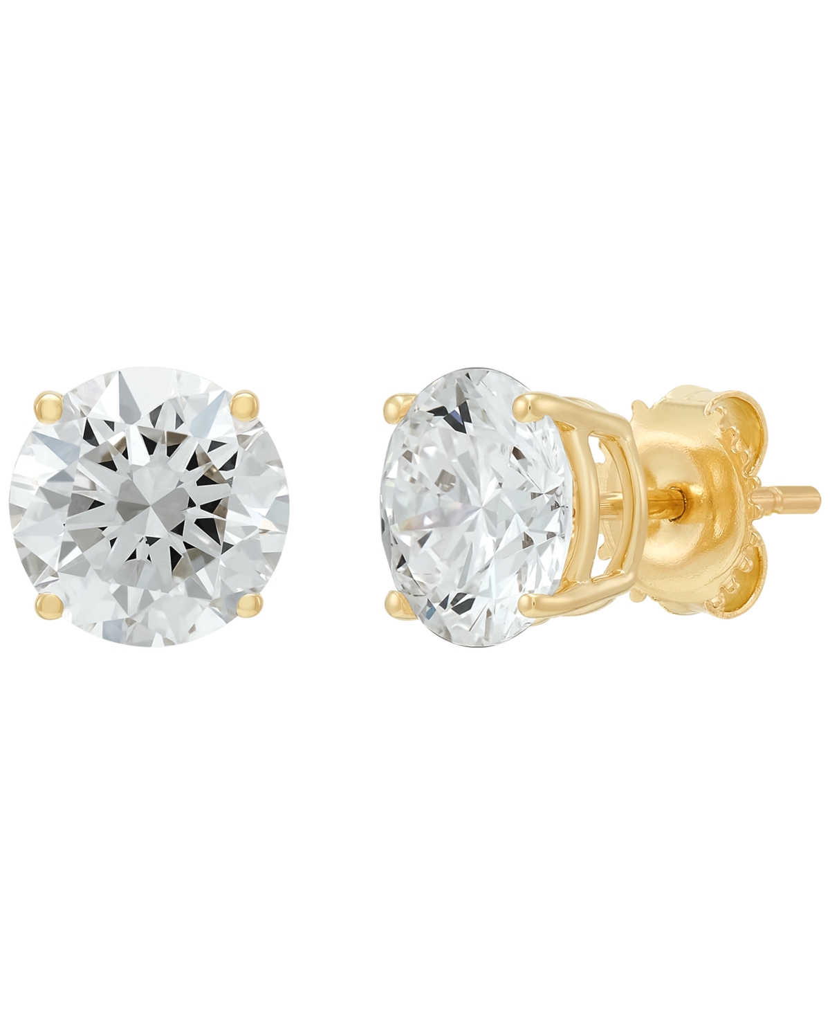 Grown With Love Lab Grown Diamond Stud Earrings (4 Ct. T.w.) In 14k White Gold (also In 14k Yellow Gold) In Gold