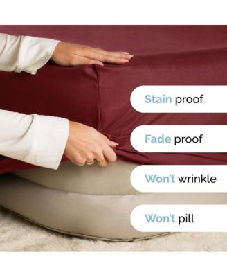 Extra Deep Pocket 18 - 24 Inch Microfiber Fitted Sheet - California King