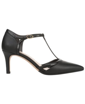 Women's Ammelia Pointed Toe T-Strap Pumps, Macy's Exclusive