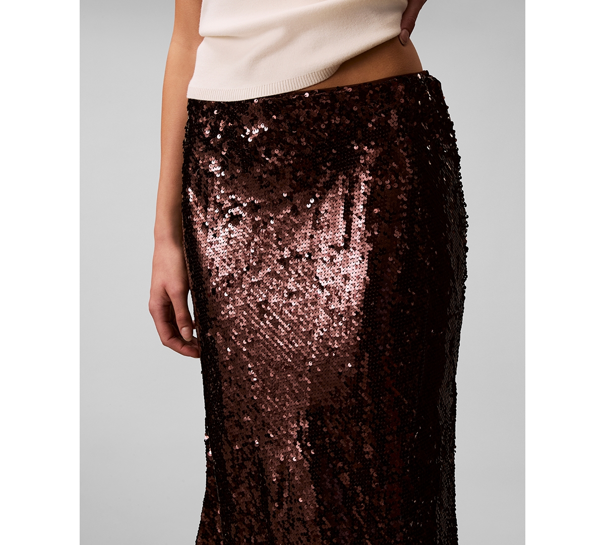 Calvin Klein Women's Sequined Midi Skirt