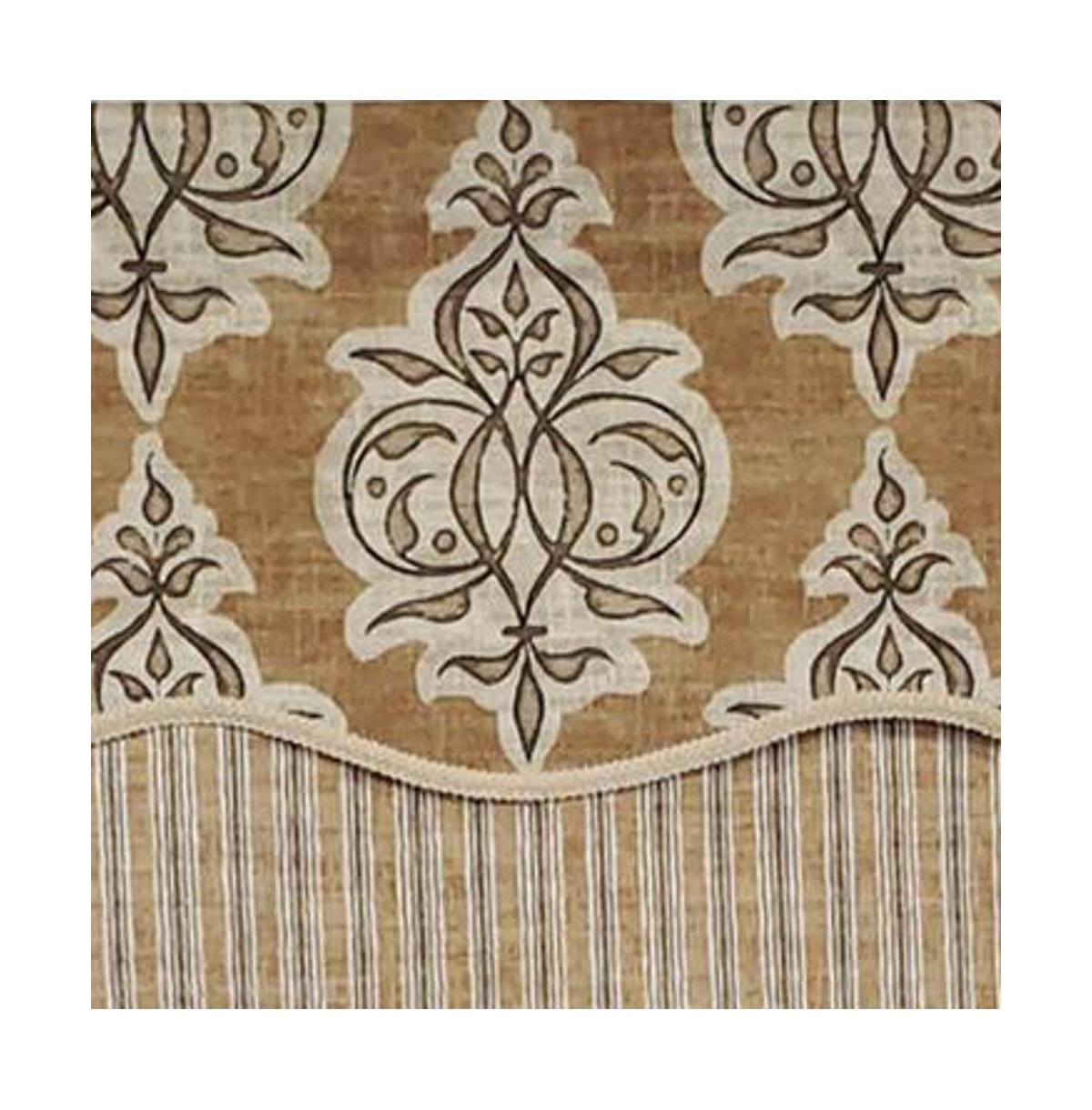Rlf Home Luxurious Modern Design Classic Jenna Glory Style Window Valance 50" x 16" Pear