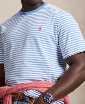 Men's Big & Tall Striped Jersey T-Shirt