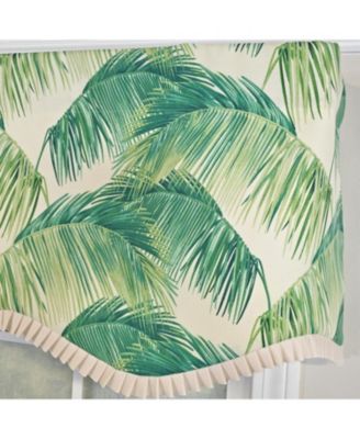 100% Cotton Tortola Provance Fully lined Windows Rod Pocket Valance 50" x 15" Green