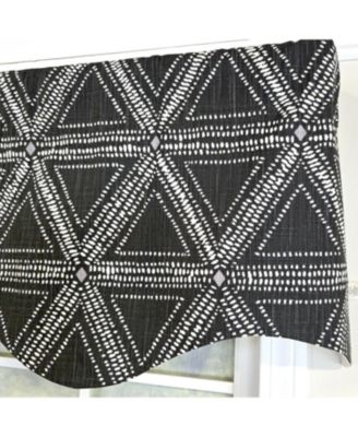 100% Cotton Zircon Regal With Poly/Cotton Ivory lining Rod Pocket Valance 50" x 16" Silver