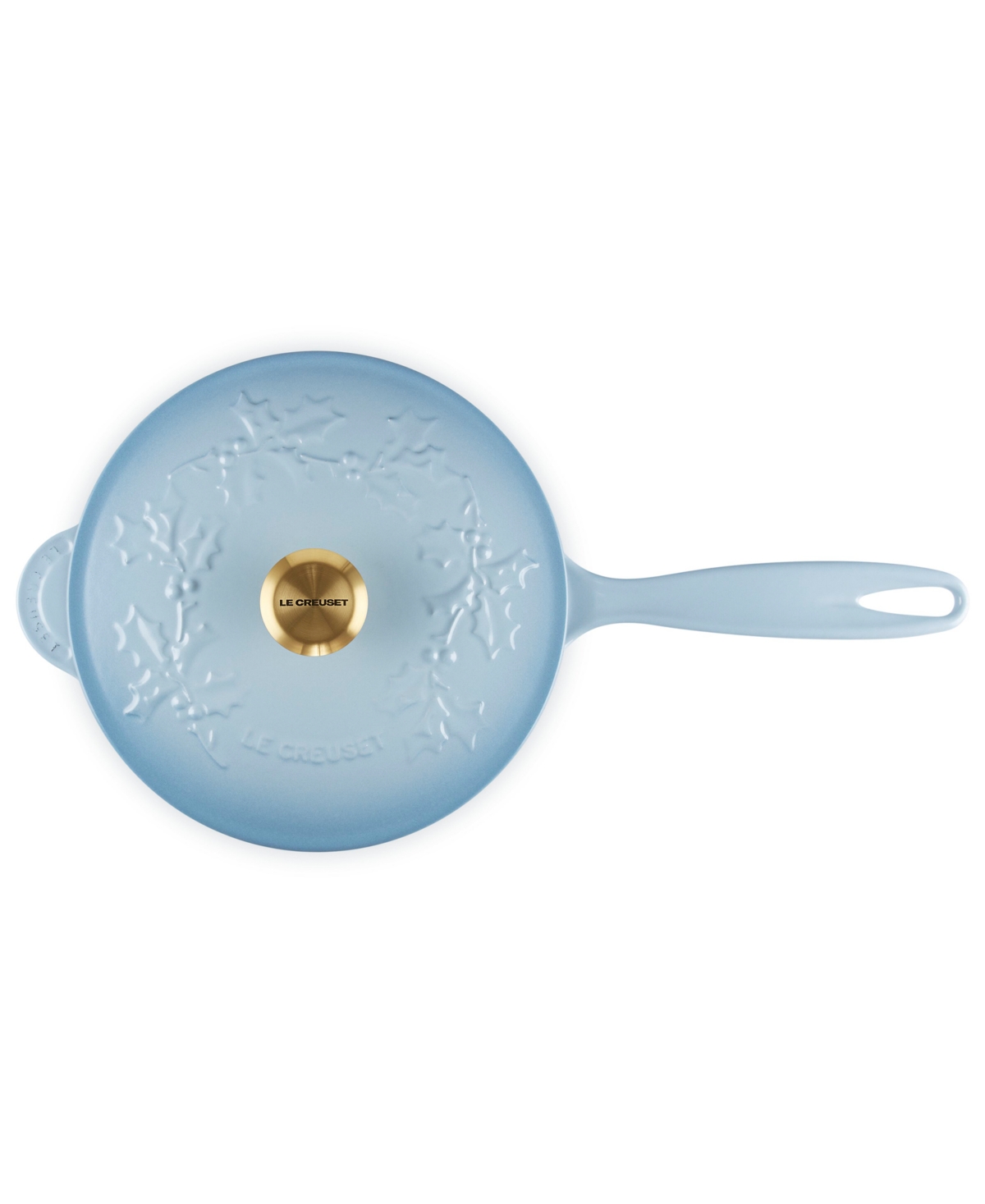 Le Creuset Holly Collection Enameled Cast Iron 2.25-qt. Traditional Saucier With Lid In Blue
