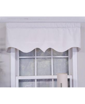 Luxurious Modern Design Classic Soft Rayon Regal Style Window Valance 50" x 17" Off White