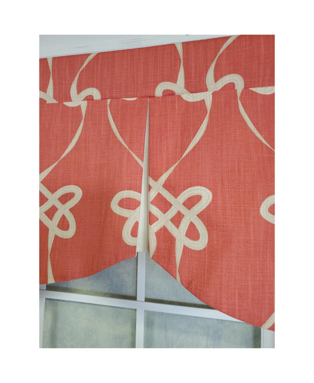 Rlf Home 3" Rod Pocket High Quality Fabric Cordon Mandy Pleated Valance for Windows 50" x 15" Persimon