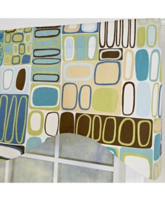 Mesmerize Cornice Valance - 100% Cotton with Ivory Lining 50" x 17"  Green