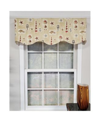 Harbor Provance 3" Rod Pocket Lining Luxurious and Elegant Window Treatment Valance 50" x 15" Beige