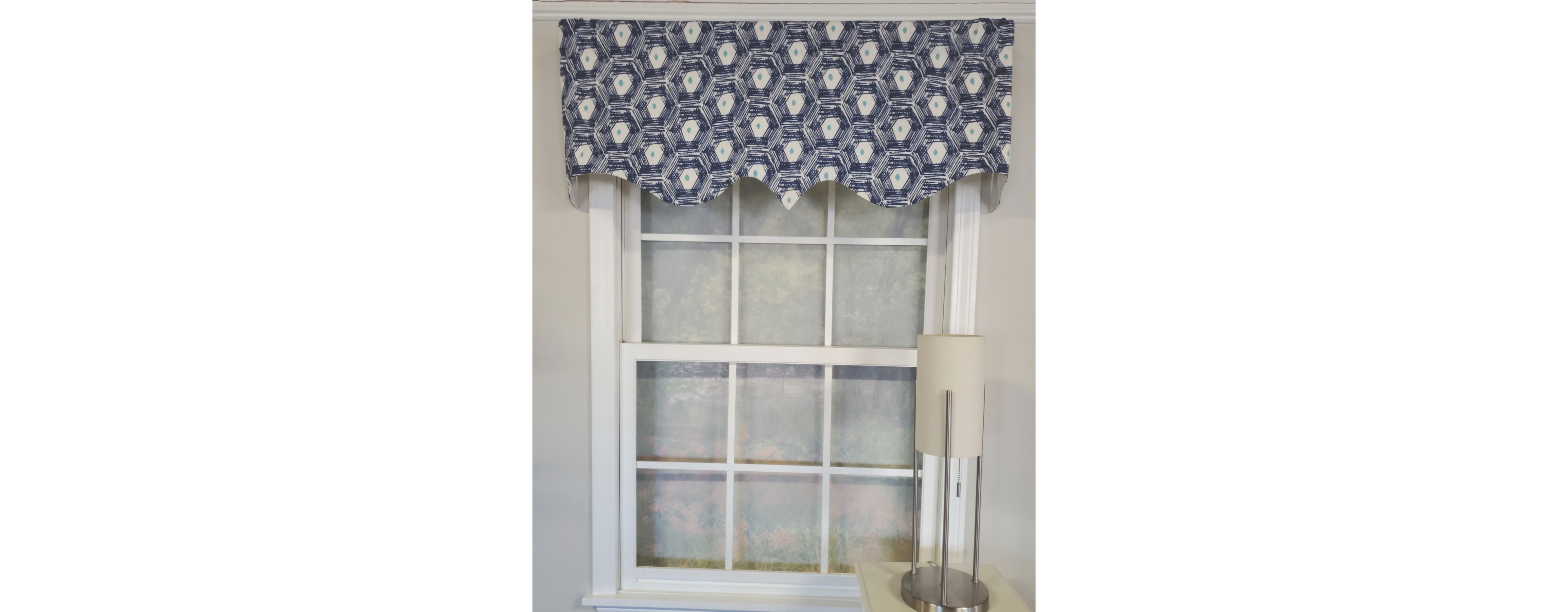 Rlf Home 3" Rod Pocket High Quality Fabric Jerin Regal Valance for Windows 3