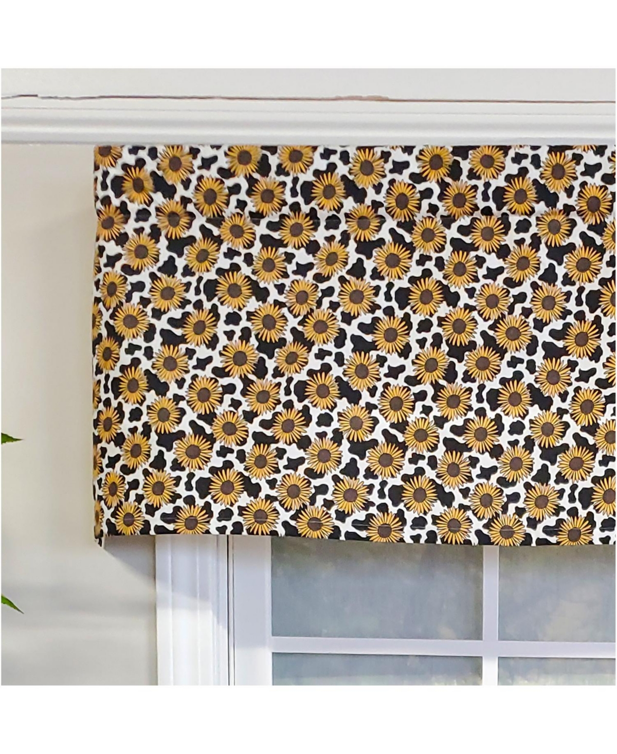 Rlf Home 3" Rod Pocket High Quality Fabric Fall Field Tailored Valance for Windows 50" x 14" Yellow