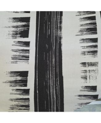 100% Cotton Jaspeado Cornice With Poly/Cotton Ivory lining Rod Pocket Valance 50" x 17" Black