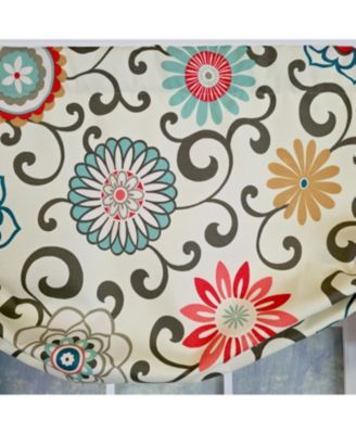 100% Cotton Monterrey Tie-Up  Fully lined Windows Rod Pocket Valance 50" x 23"  Cream