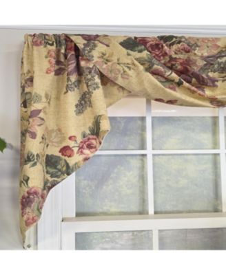 100% Cotton 3-PC Terrene Swag/Jabot Set Fully lined Rod Pocket Valance 58" x 34"  Multi