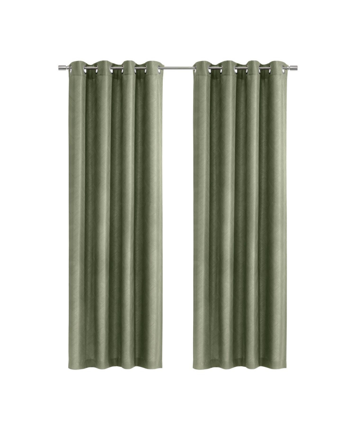 Habitat Abstract Light Filtering Energy Efficeint Grommet Curtain Panel for Windows 52" x 108" Green