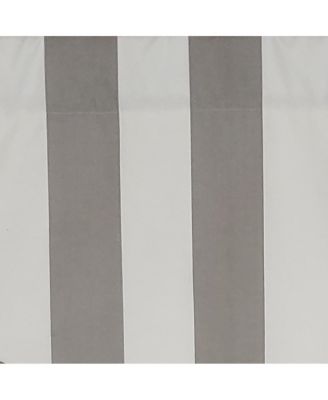 Cabana Stripe Cornice 3" Rod Pocket Lining Luxurious and Elegant Window Treatment Valance 50" x 17" Gray