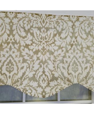 100% Cotton Cambridge Provance  Fully lined Windows Rod Pocket Valance 50" x 15"  Silver