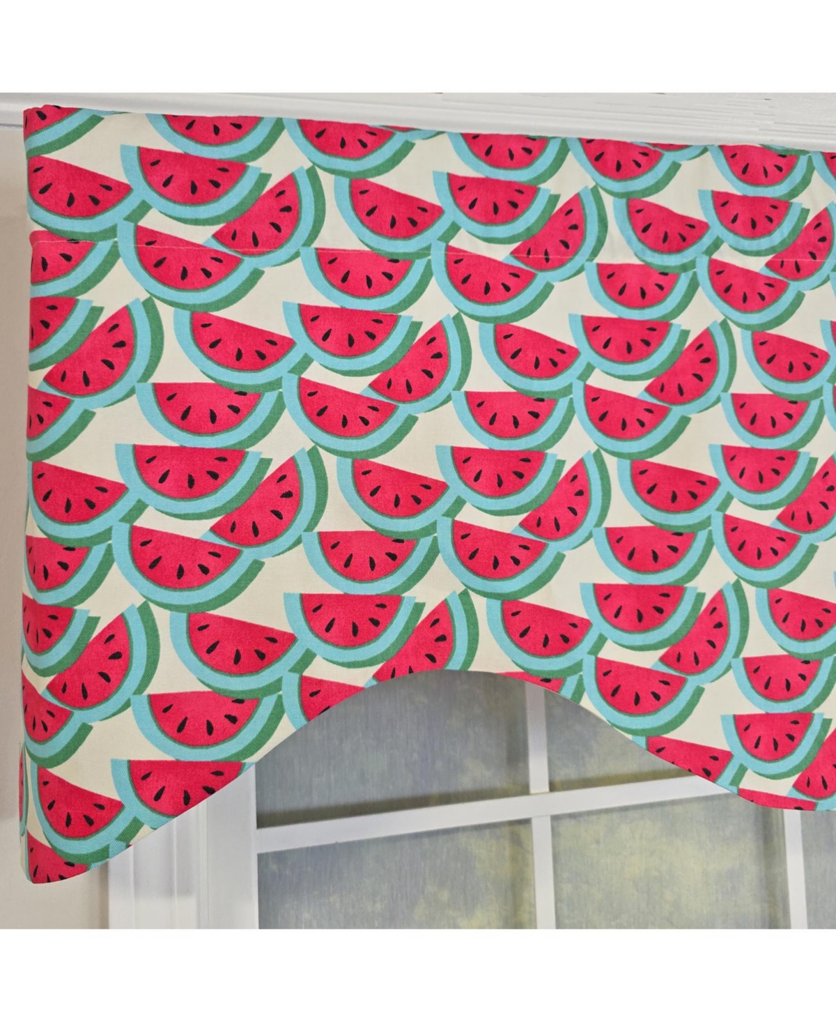 Rlf Home Sandias Cornice Valance - 100% Cotton with Ivory Lining 50" x 17" Cream