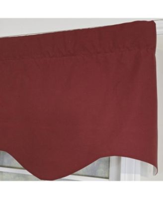 100% Cotton Twill Regal  Fully lined Windows Rod Pocket Valance 50" x 17"  Red