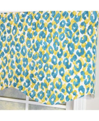 100% Cotton Marrakesh Provance  Fully lined Windows Rod Pocket Valance 50" x 15"  Green