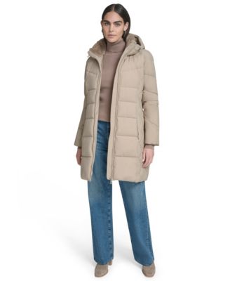 Women's Collar Hooded Puffer Coat