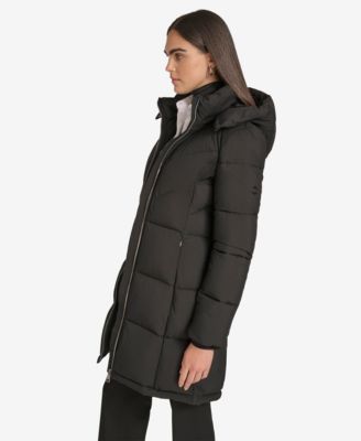 Women's Hooded Stand Collar Puffer Coat