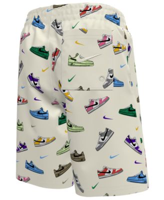 Boys' 8-20 Multi Sneaker Novelty Print Swim Trunks