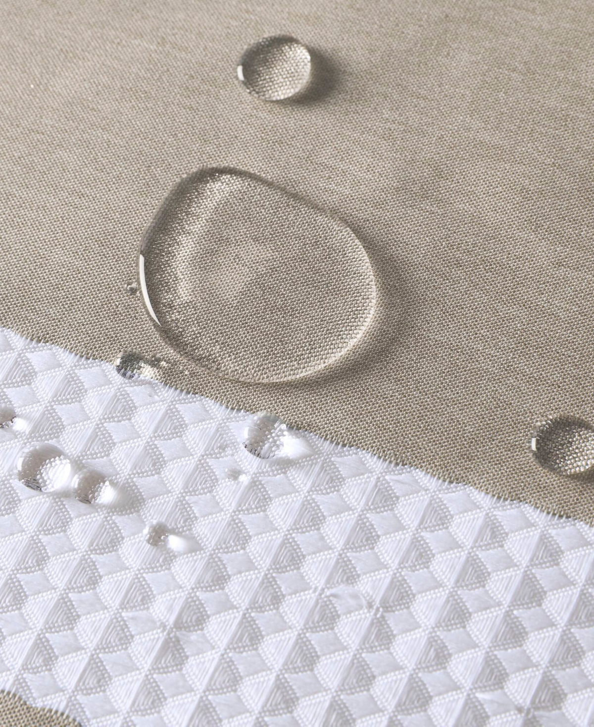 Madison Park Spa Waffle 3m-scotchgard Shower Curtain, 108" X 72" In Brown