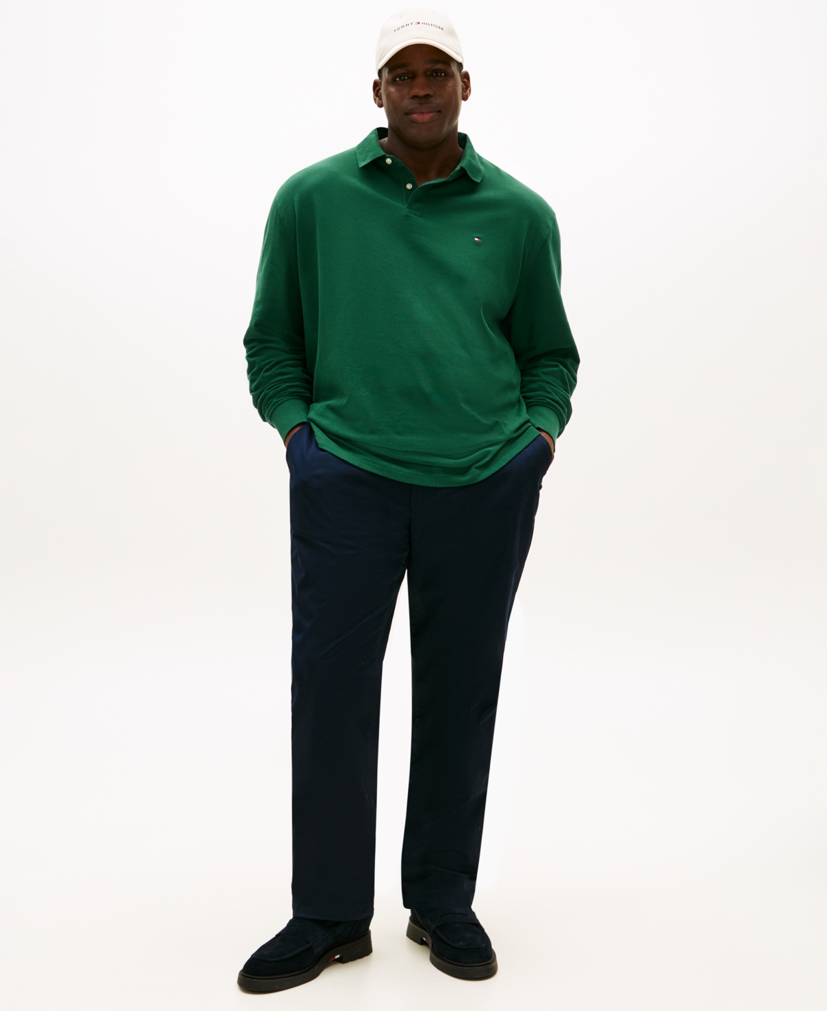 Tommy Hilfiger Men's Big & Tall 1985 Long Sleeve Polo Shirt