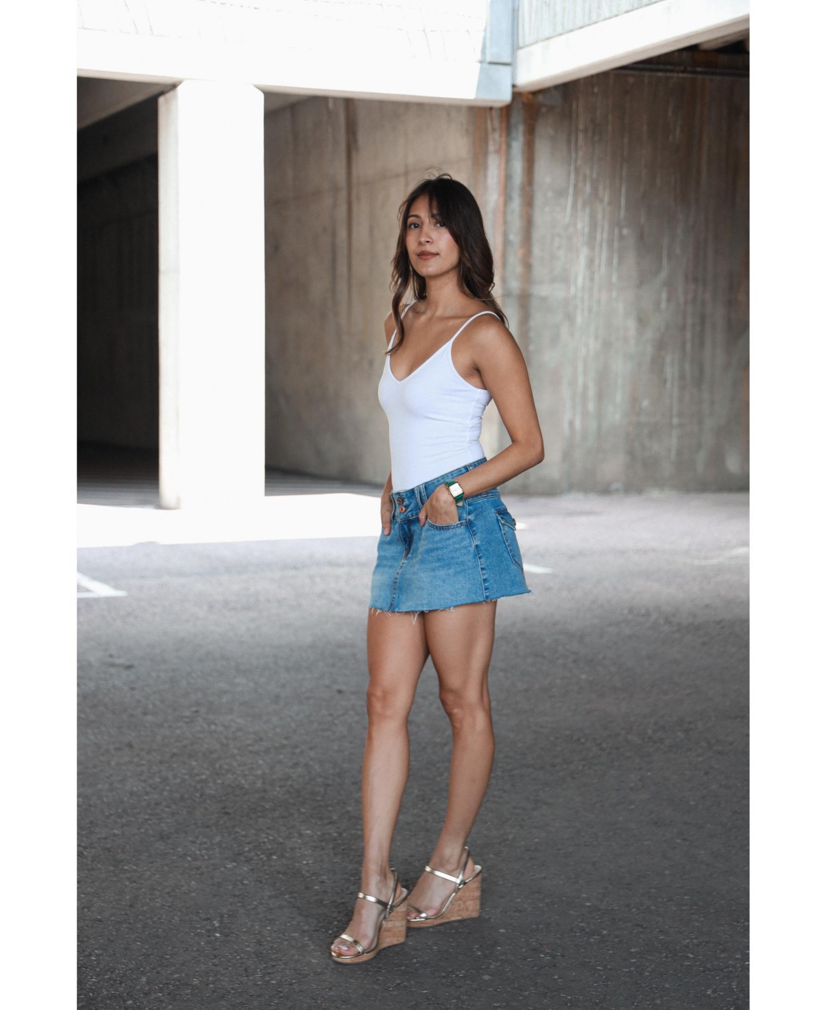 Peugeot Women's Tank Watch Roman Dial Green Leather Strap