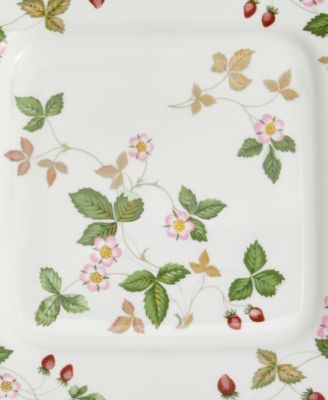 Wedgewood Wild Strawberry Square Cake Plate