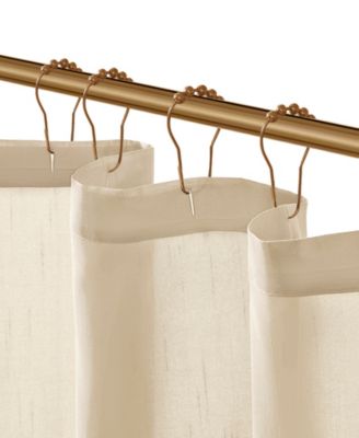 Laurel Tufted Semi-Sheer Shower Curtain, 72" x 72"