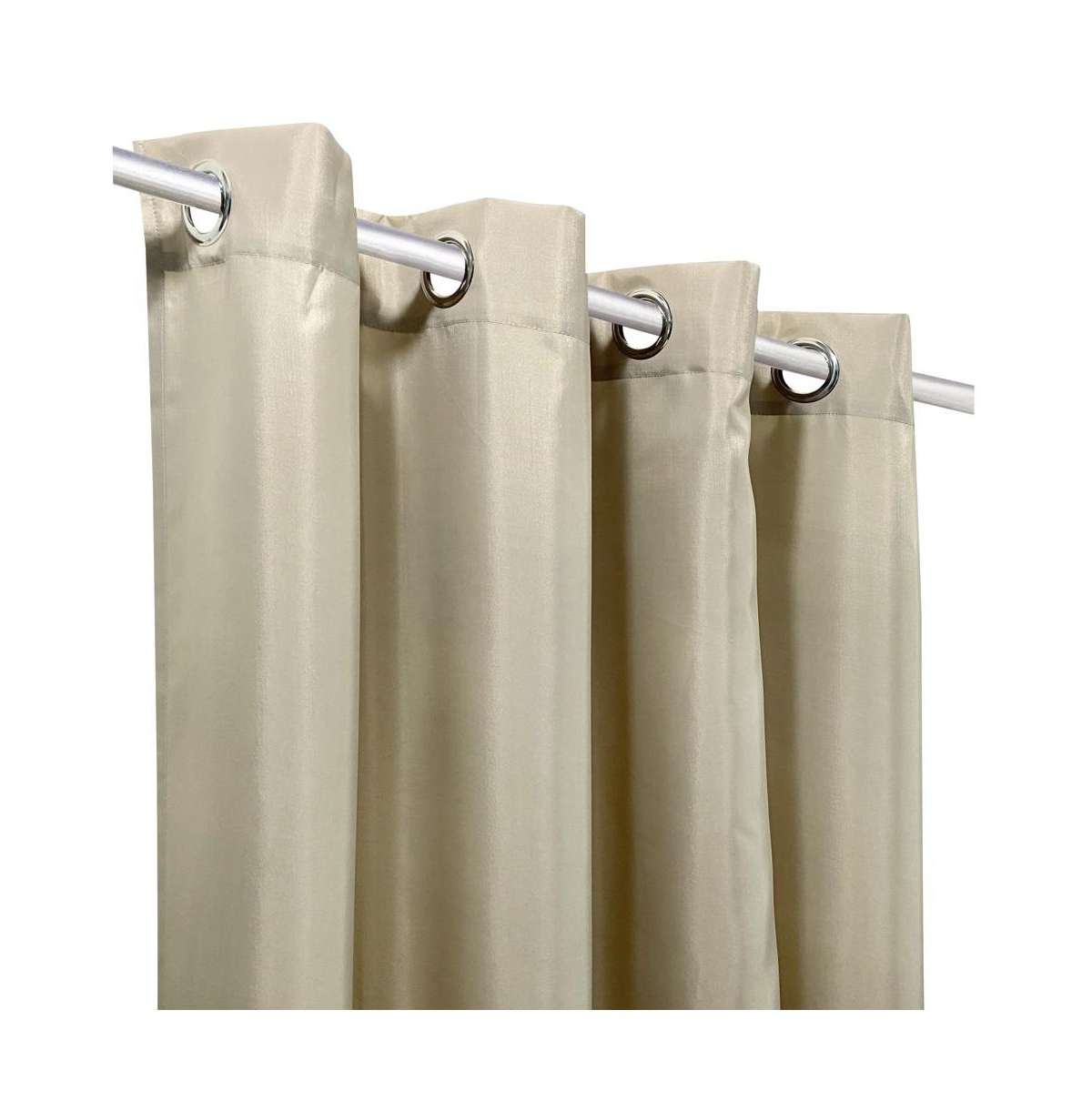 Commonwealth Home Fashions Seascapes Light Filtering Provide Privacy and Shade Grommet Outdoor Panel Pair Each 50" x Linen