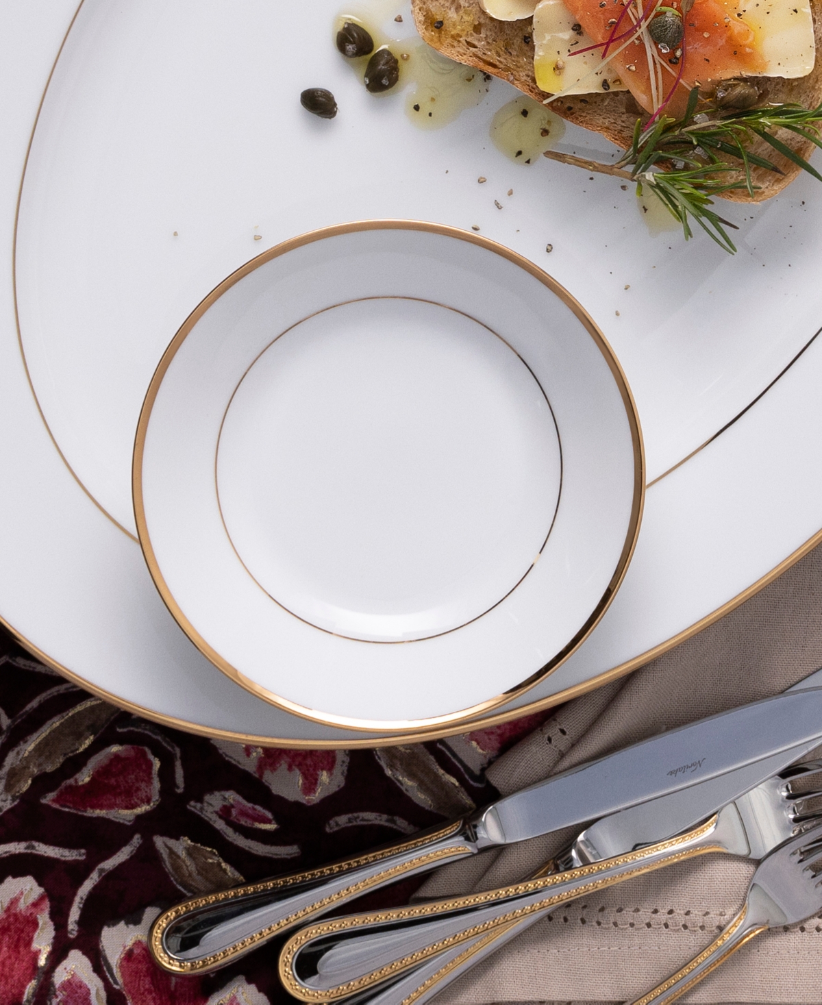 Noritake Heritage Set Of 4 Fruit Bowls In Gold