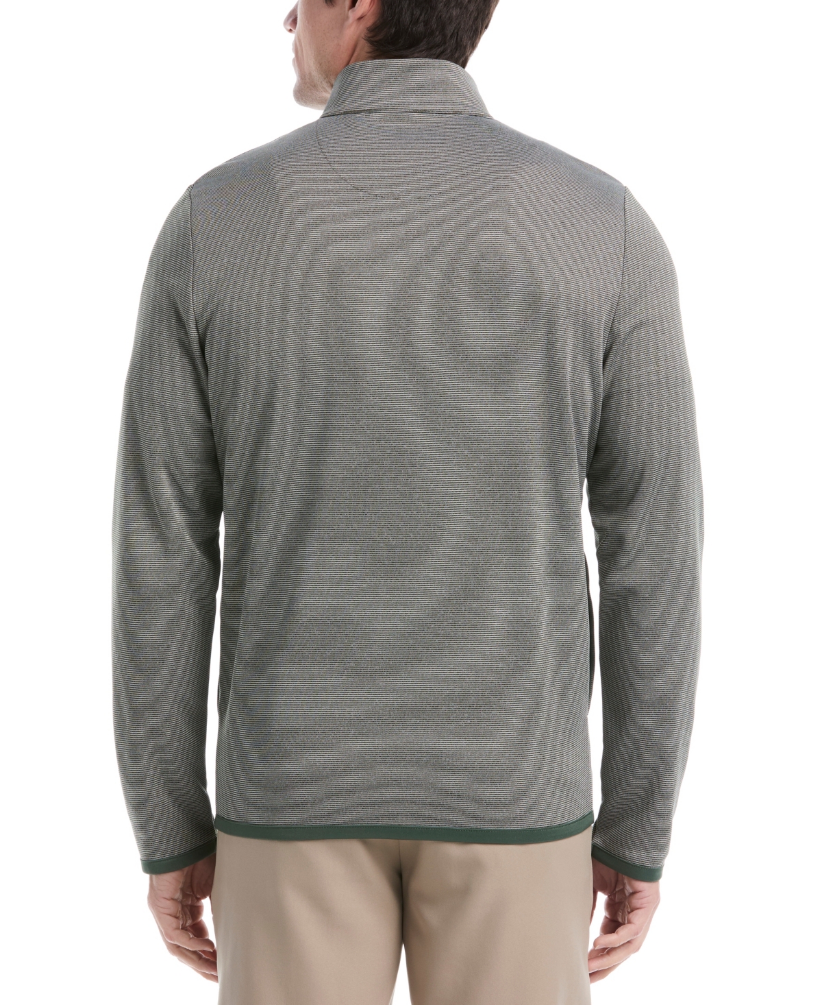 Pga Tour Men's Horizontal Fleece Full-Zip Sweatshirt