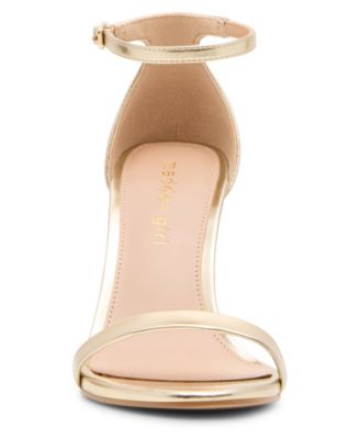 Brazen Two-Piece Stiletto Dress Sandals