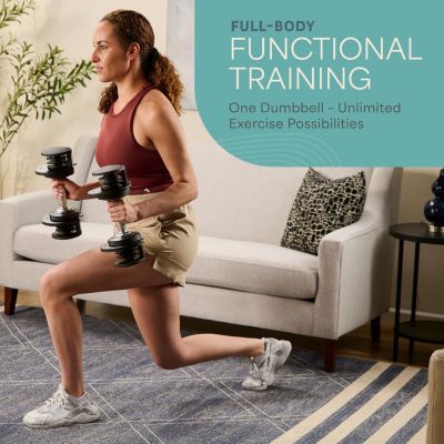 Adjustable Dumbbells Set 25lb Pair – Quick-Change Adjustable Weights with Anti-Slip Handle, Space Saving Gym Weights for Home Gym