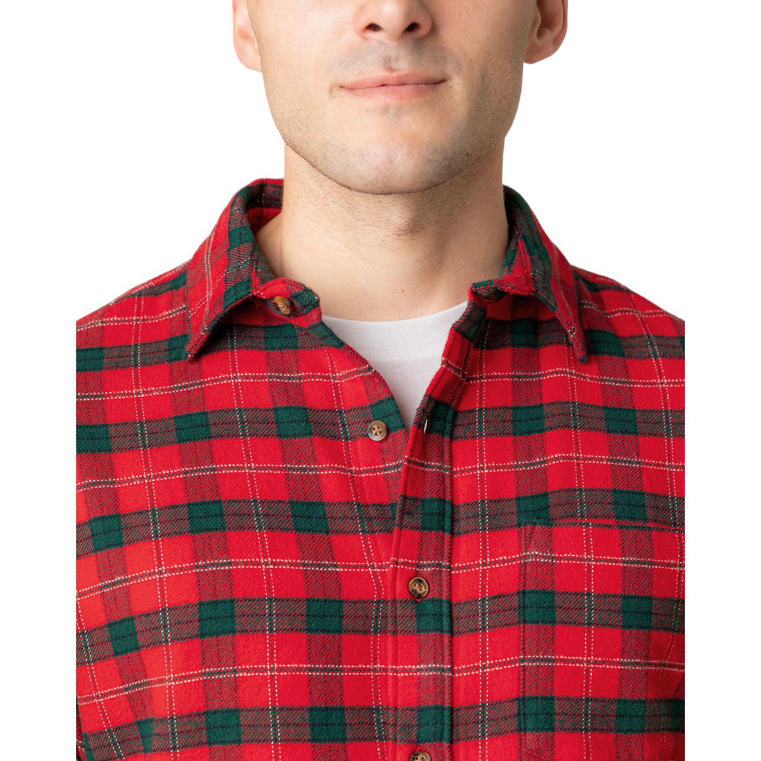 Men's Hope and Henry Organic Long Sleeve Flannel Button Down Shirt