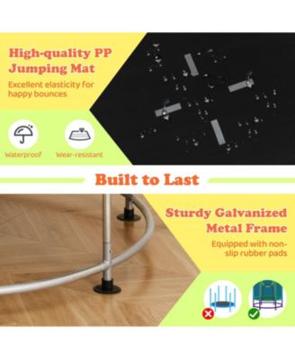 55" Kids Trampoline Gift for for 3-6 Years Old Boys and Girls