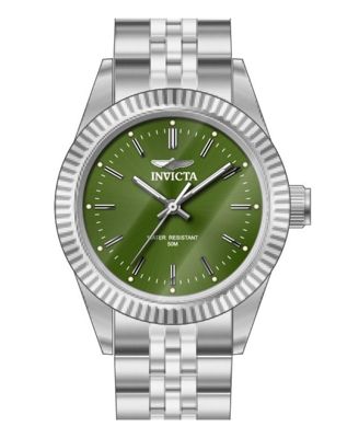 Women's 49217 Specialty Quartz 3 Hand Green Dial Watch