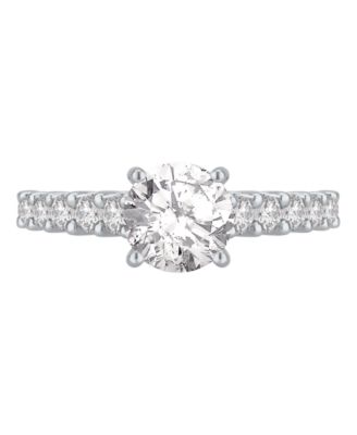 Diamond Solitaire Plus Bridal Set (3 ct. t.w.) in 14k White Gold
