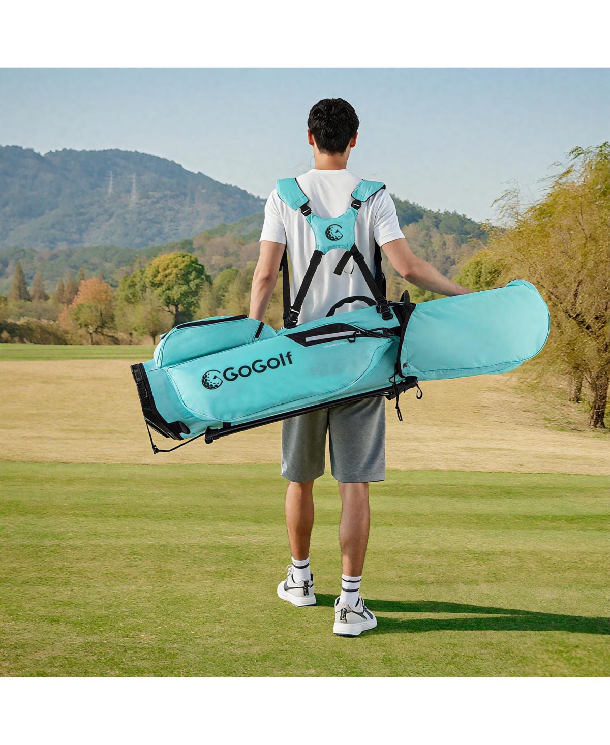 Mecale Golf Stand Bag Lightweight Golf Bag With 8 Way Top Dividers And 5 Zippered Pockets