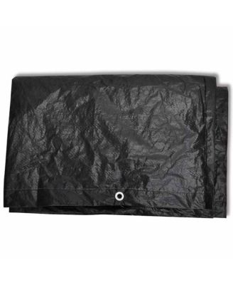 Garden Furniture Cover Black Polyethylene 44.5 x 44.5 x 28.7 in