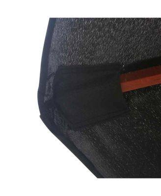 Garden Parasol with Wooden Pole 137.8" Black